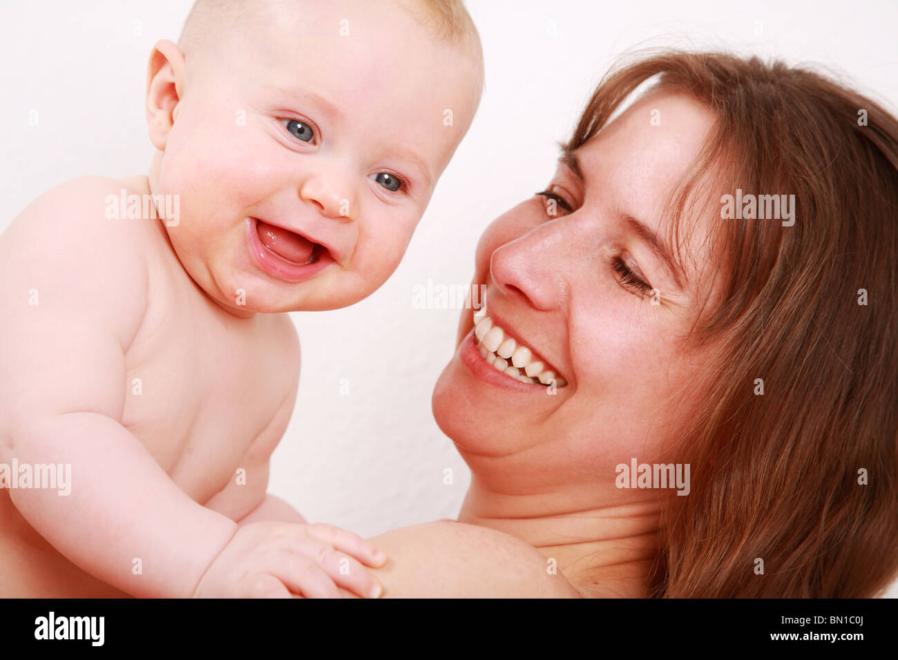Family Moments Mother Enjoying Her Cute Baby Stock Photo 30149522