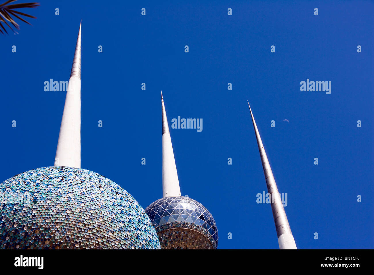 Kuwait Towers, Iconic Landmark, State of Kuwait, Middle East Stock Photo