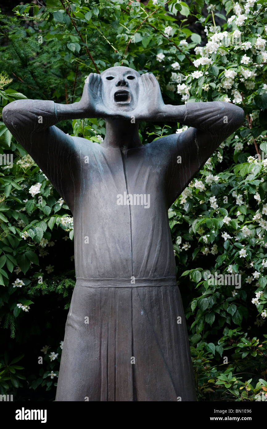 Sculpture in garden at Kathe Kollwitz Museum in Charlottenburg in Berlin Germany Stock Photo