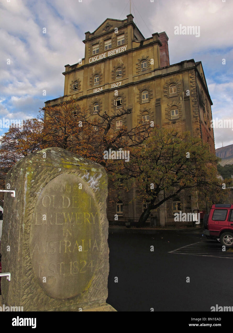 Cascade Brewery, the oldest brewery in Australia in South Hobart Tasmania Stock Photo