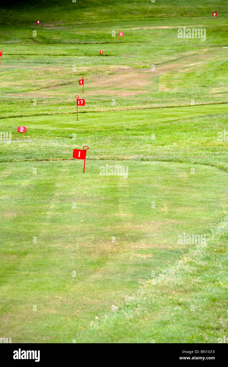 Pitch & Putt, Lynmouth, North Devon, England, Great Britain Stock Photo