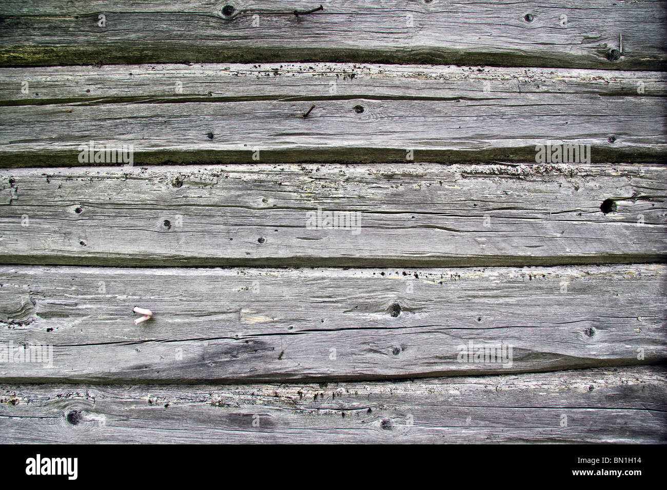 Fence weathered wood background Stock Photo