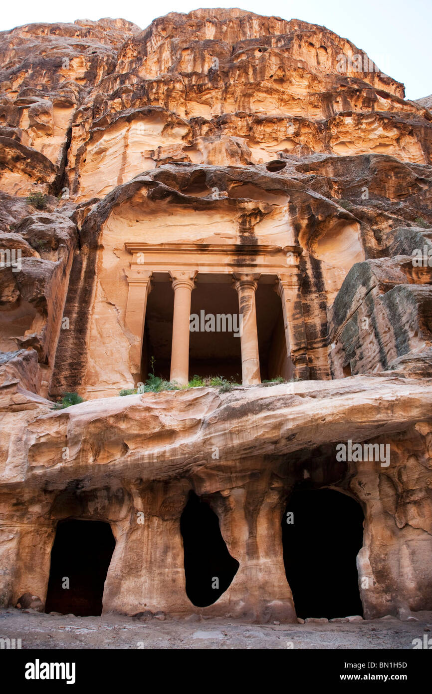 Middle East, Jordan, Little Petra, Beida, Al Beidha is a very important site for visitors in Wadi Musa Stock Photo