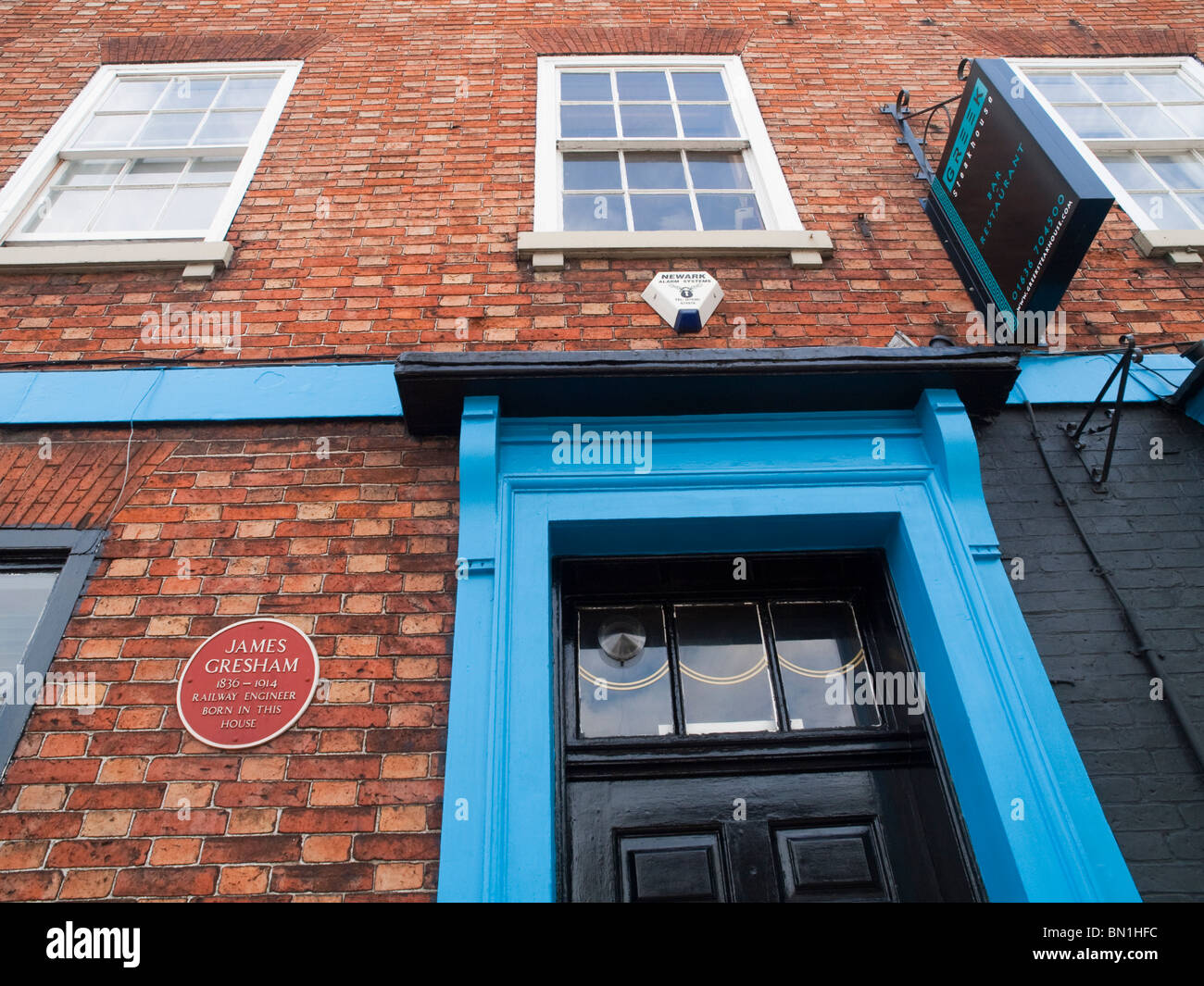 The house in Newark on Trent where James Gresham was born in 1836