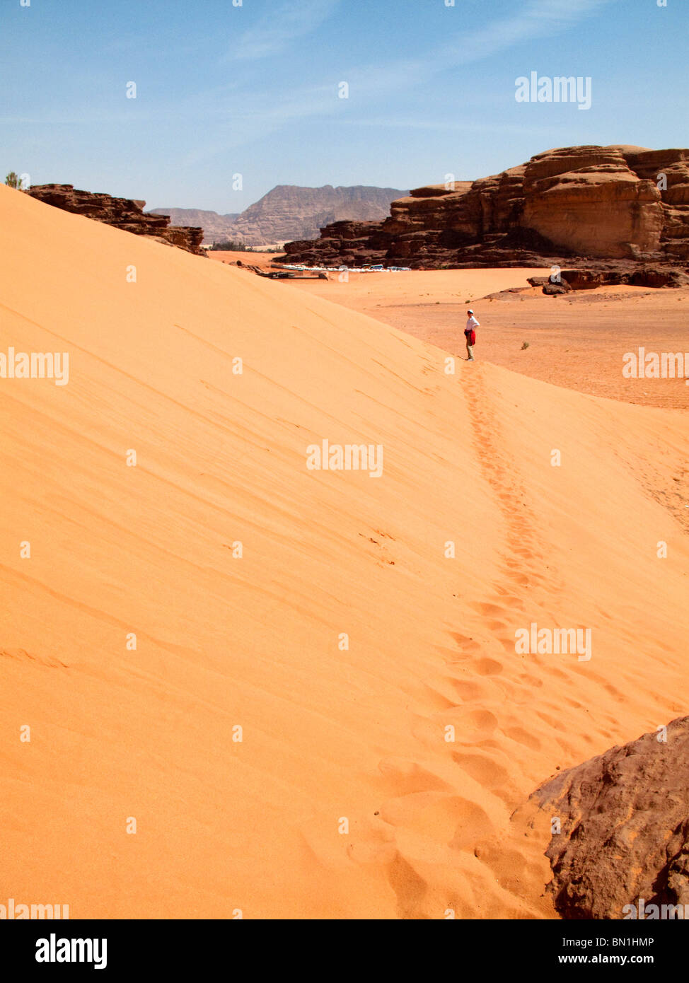 Middle East, Jordan, Wadi Rum, also known as The Valley of the Moon