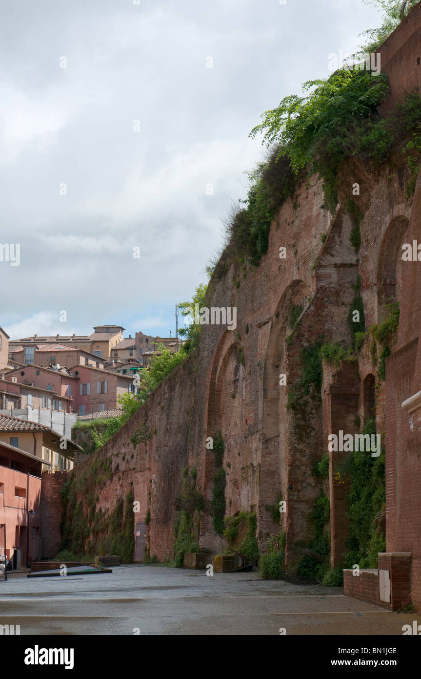 Siena, City wall, Tuscany, Italy Stock Photo