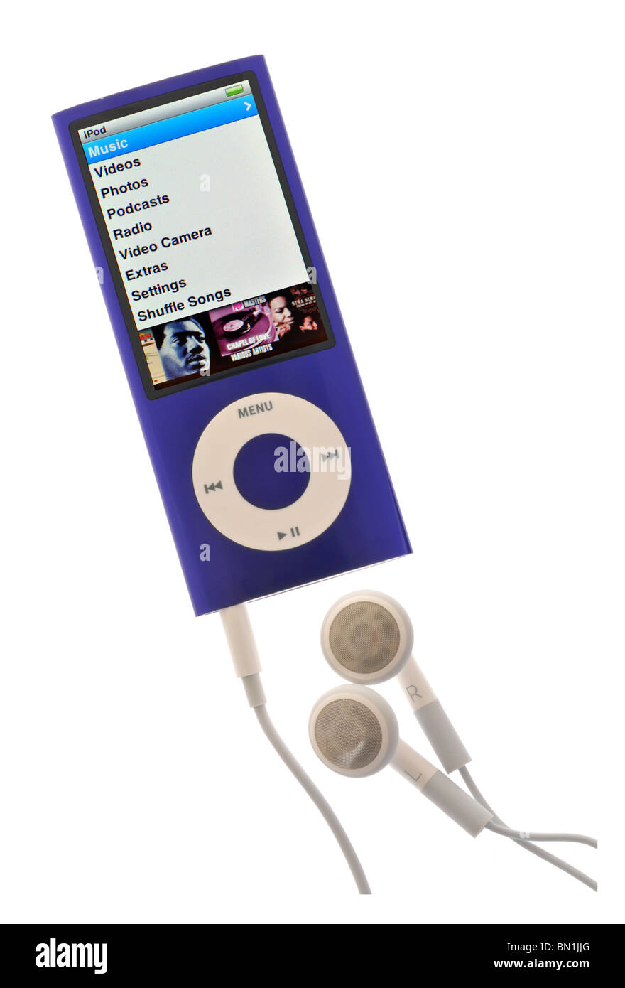 ipod nano portable music player, ipod nano 5th generation Stock Photo