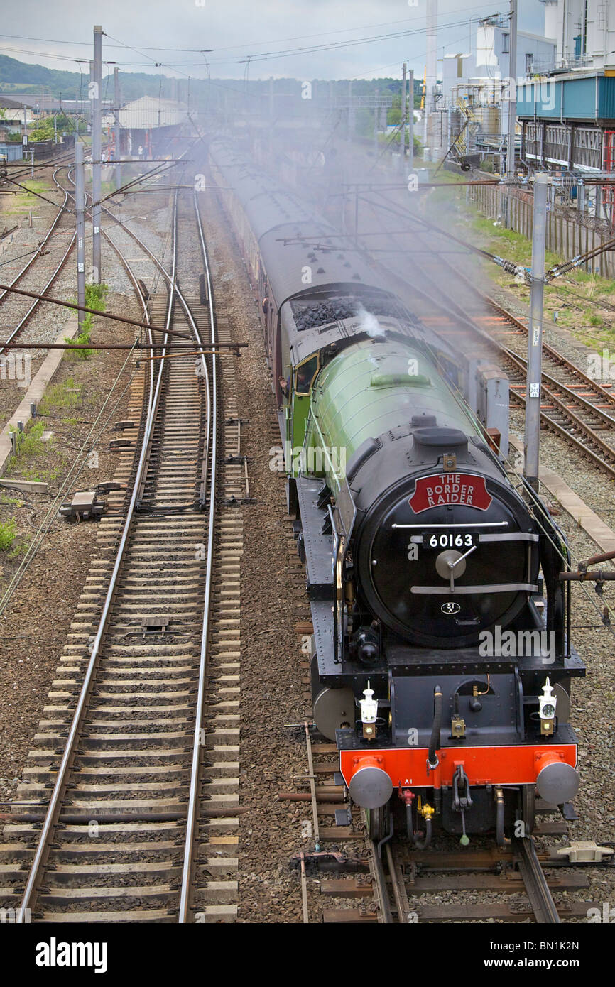 The Peppercorn A1 Pacific locomotive the Tornado built by the A1 Steam Locomotive Trust. Stock Photo