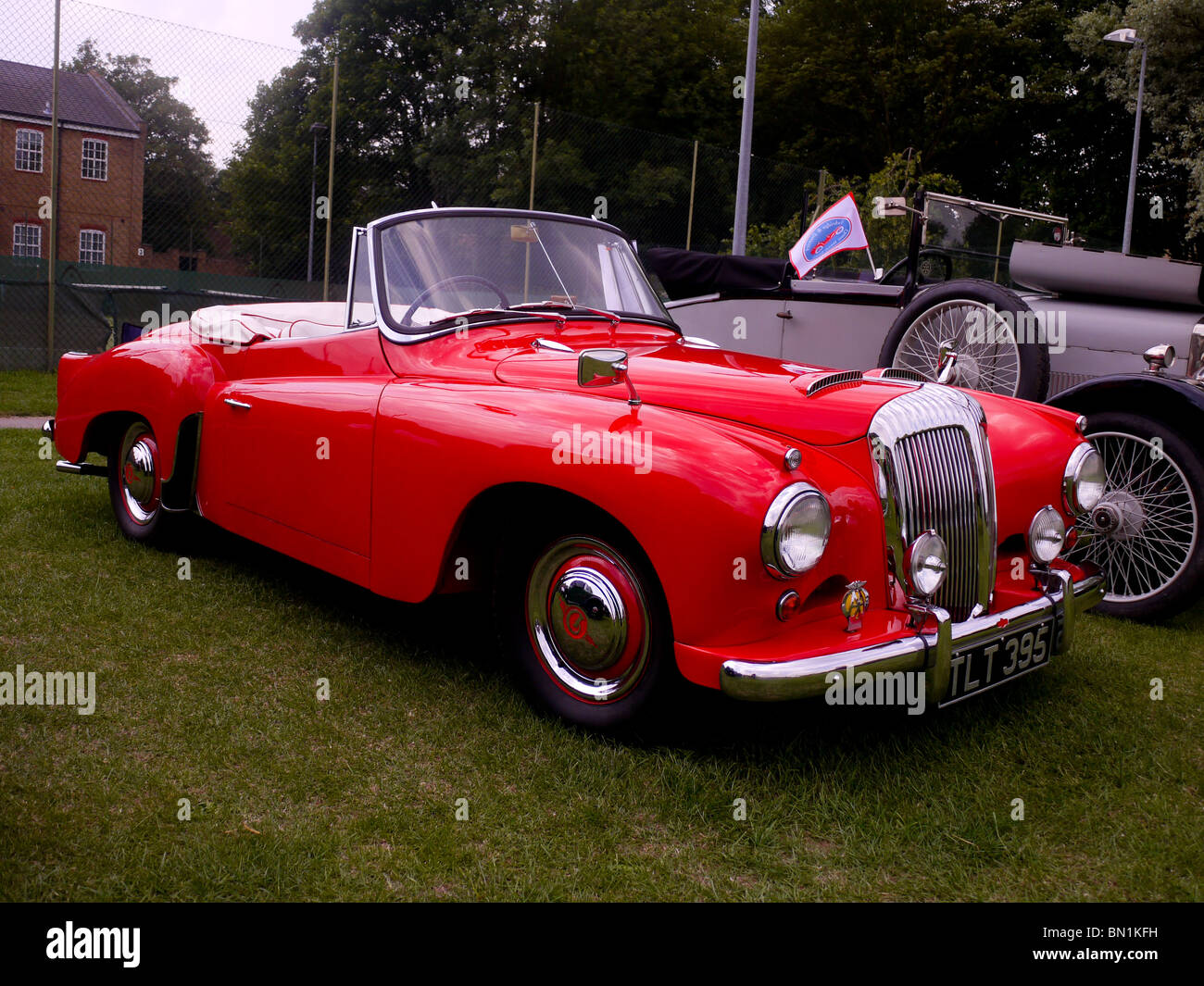 Daimler Conquest Roadster, Model DJ-254. 1953, Red, Two Seater, Open Top Stock Photo