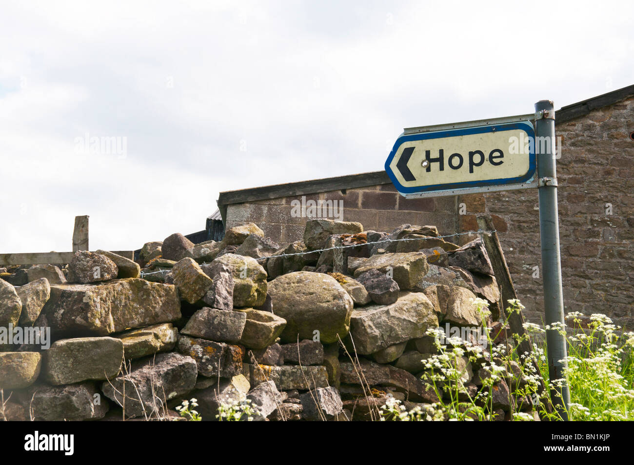 Hope, littie hamlet near the A66 in North Yorkshire Stock Photo