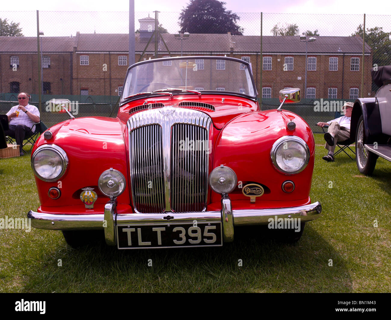 Daimler Conquest Roadster, Model DJ-254. 1953, Red, Two Seater, Open Top Stock Photo