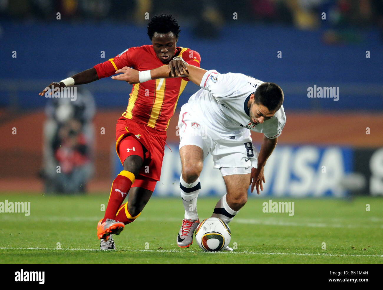 SAMUEL INKOOM & CLINT DEMPSEY USA V GHANA ROYAL BAFOKENG STADIUM ...