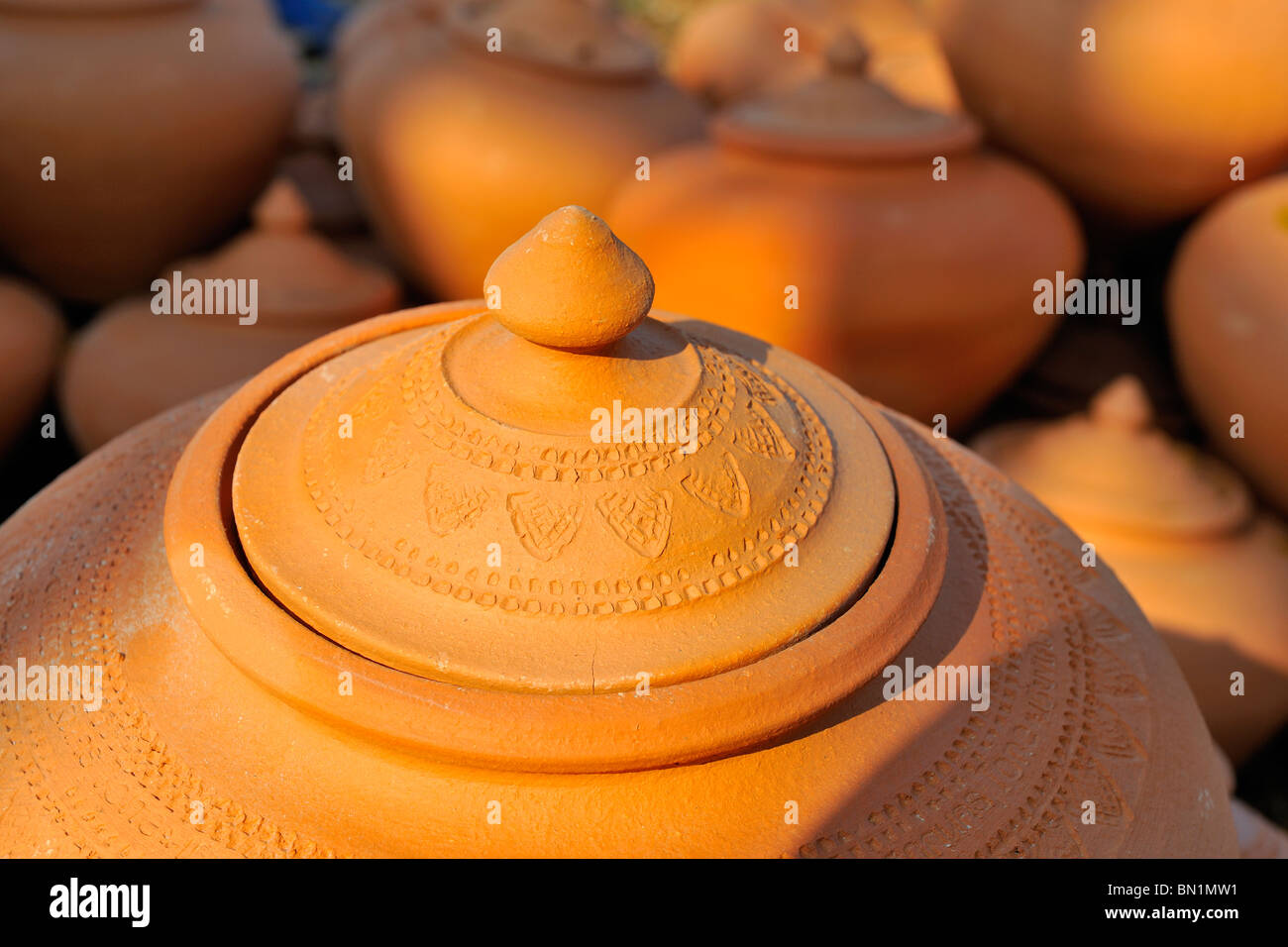 Pottery is an ancient craft in north-east Thailand Stock Photo