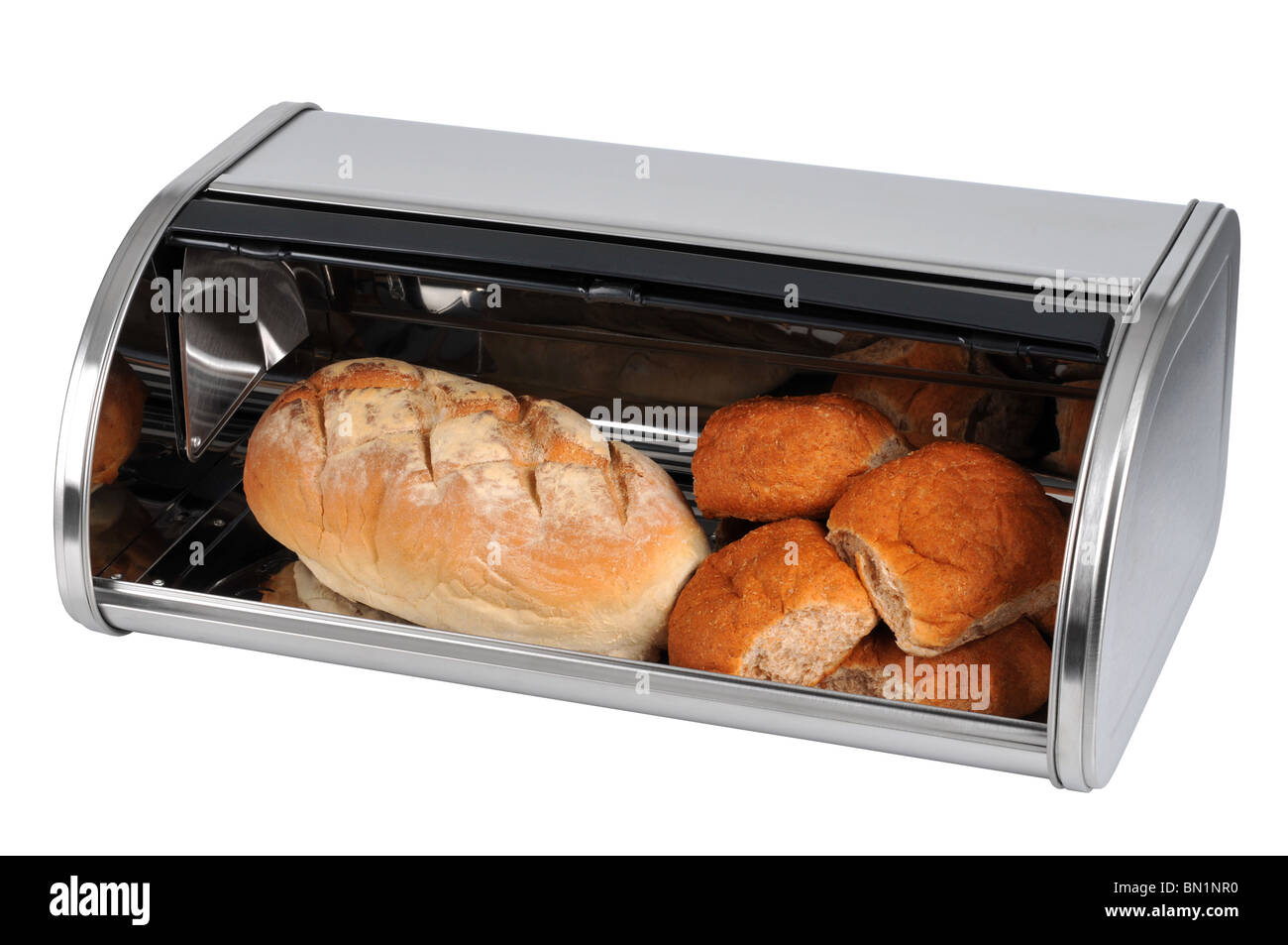 "Bread bin" breadbin, breadbox on ”white background” Stock Photo Alamy