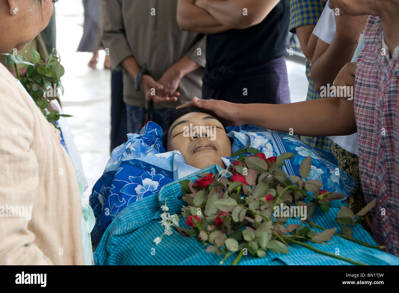 Buddhist funeral in Yangon, Myanmar Stock Photo Alamy