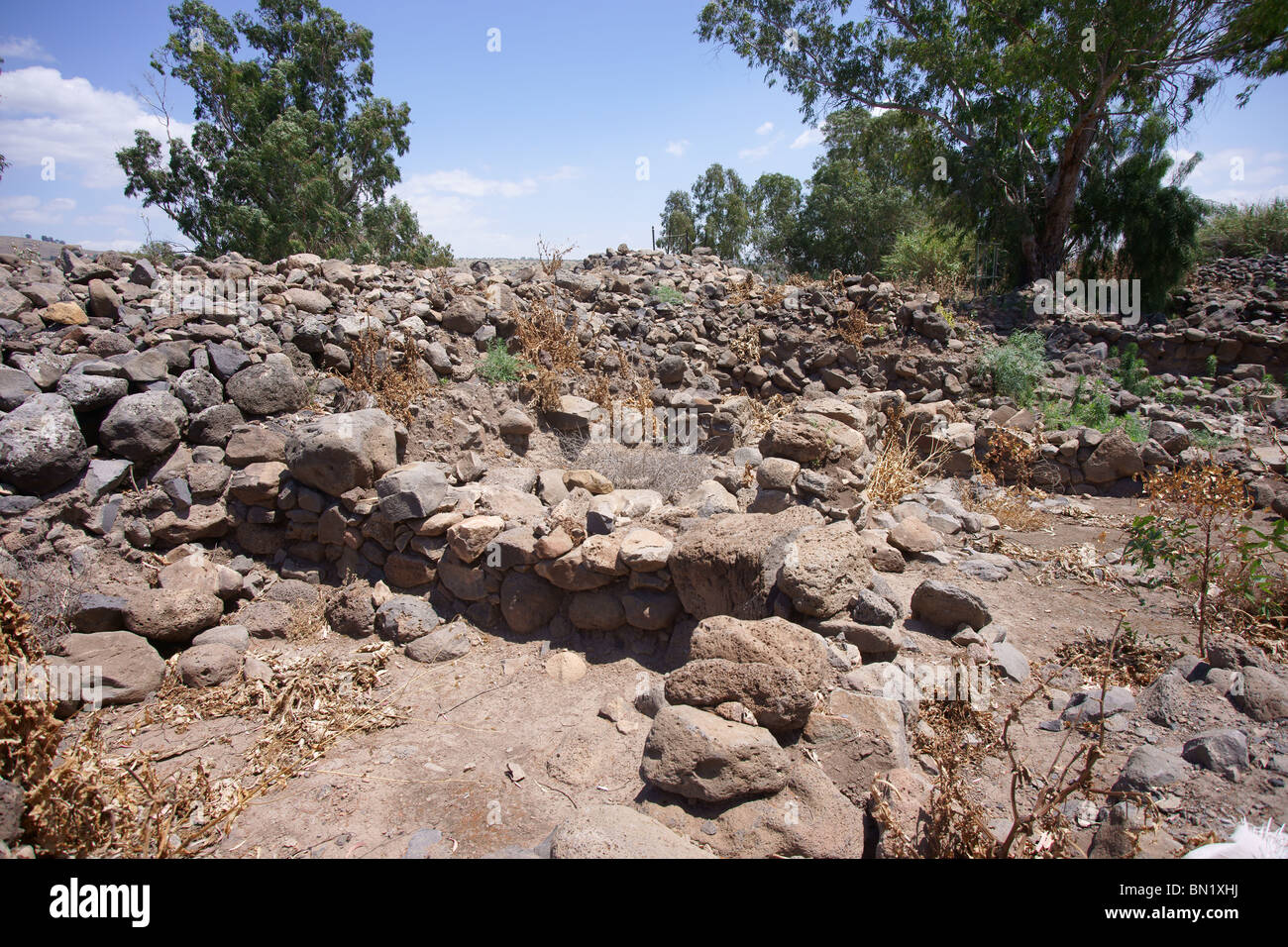 Bethsaida,This house (2,700 square feet) included an undisturbed wine cellar with four complete Hellenistic jars.  In addition, Stock Photo