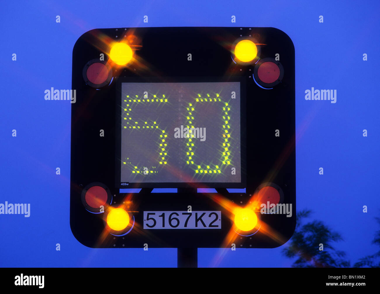 Motorway sign uk miles hires stock photography and images Alamy