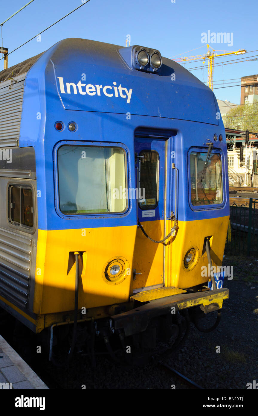 Front of a typical Sydney train Stock Photo Alamy