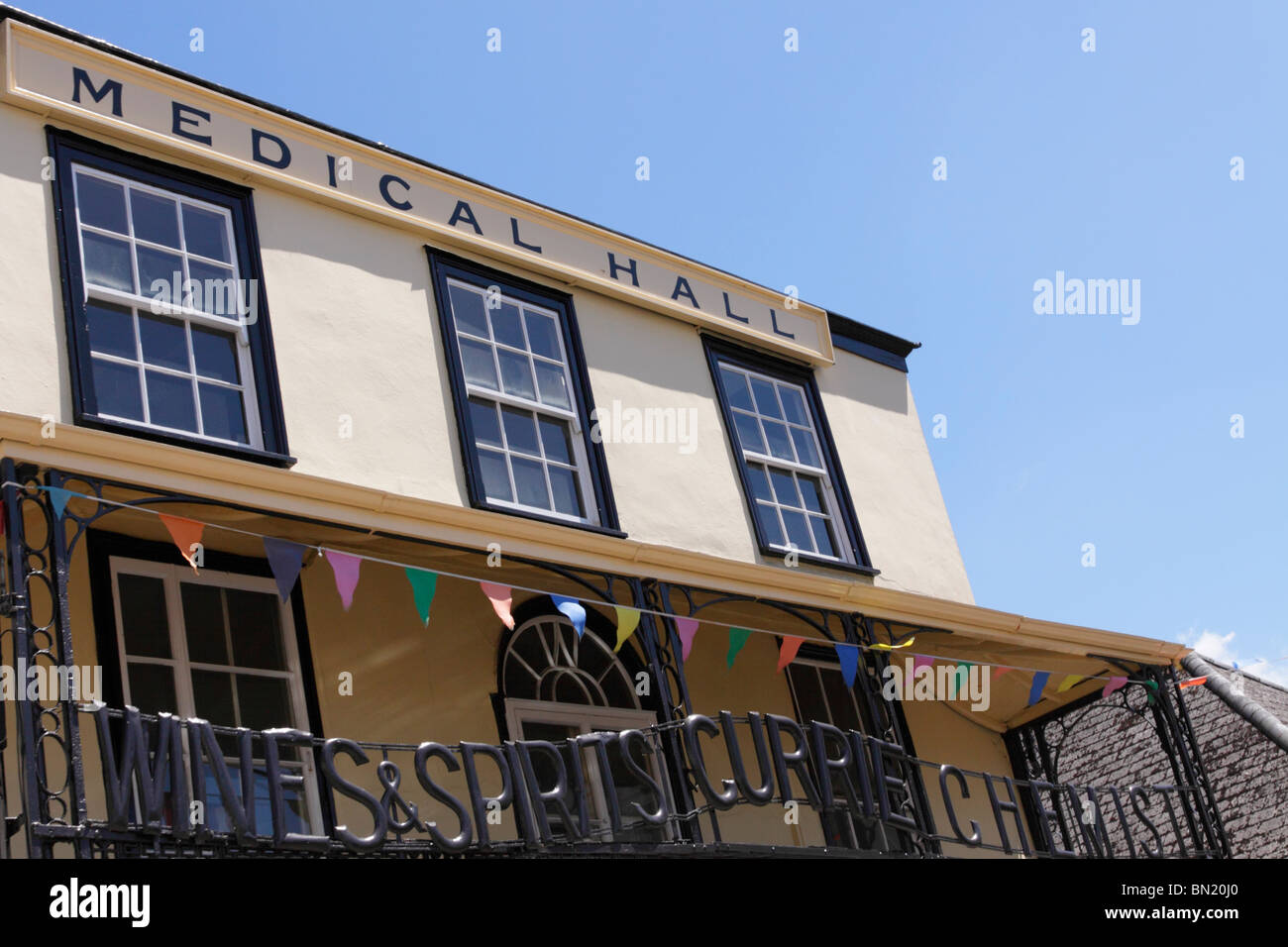 Historic Medical Hall situated on Olivers Island in South Molton, North