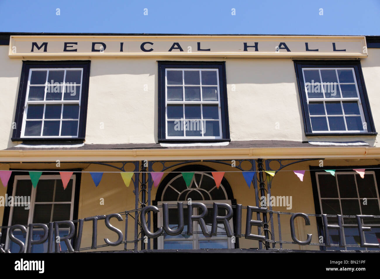 Historic Medical Hall situated on Olivers Island in South Molton, North