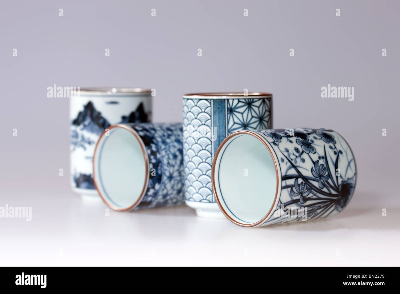 Japanese tea mugs Stock Photo Alamy
