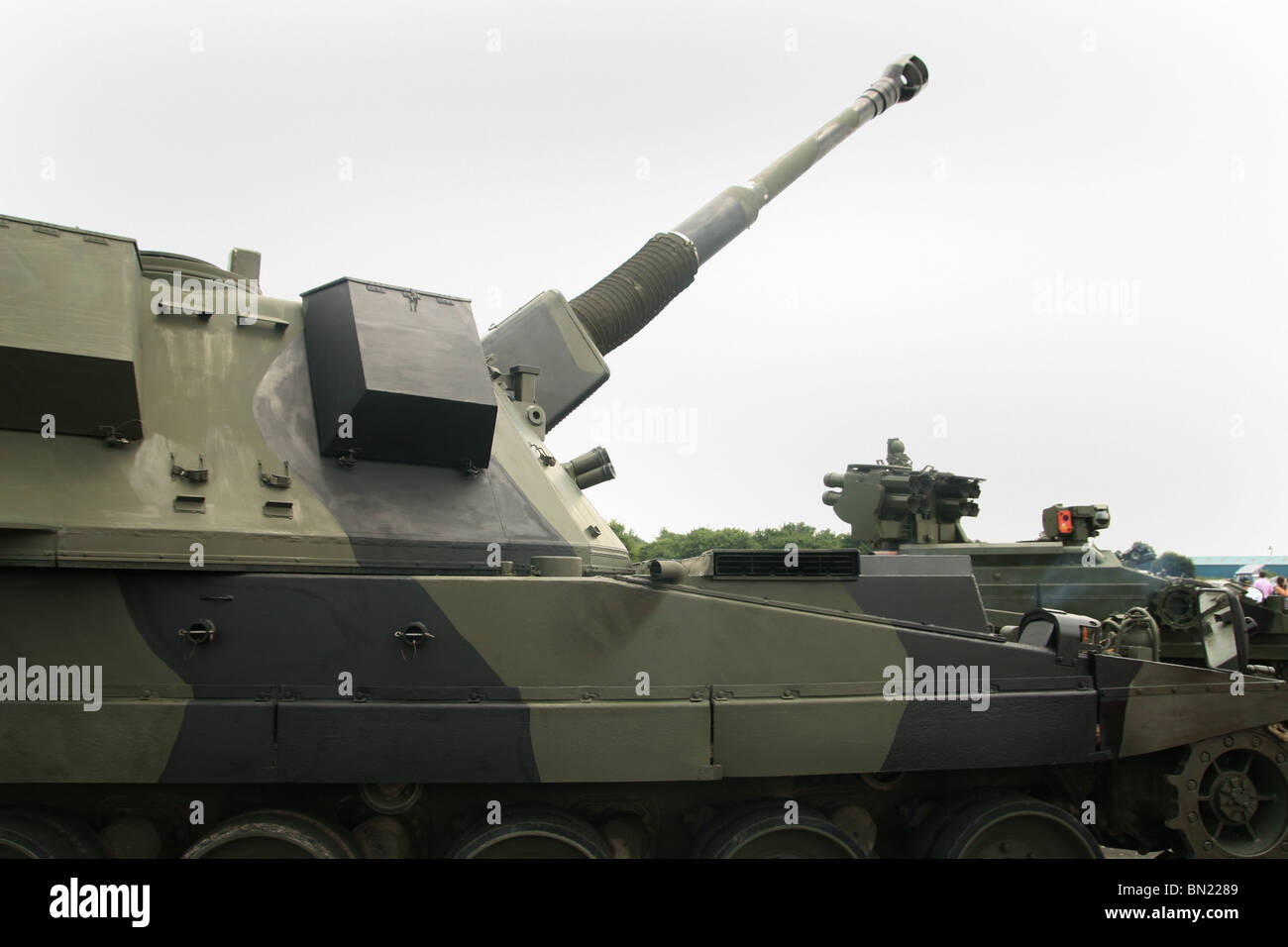 AS90 155mm Self-Propelled Howitzer Stock Photo