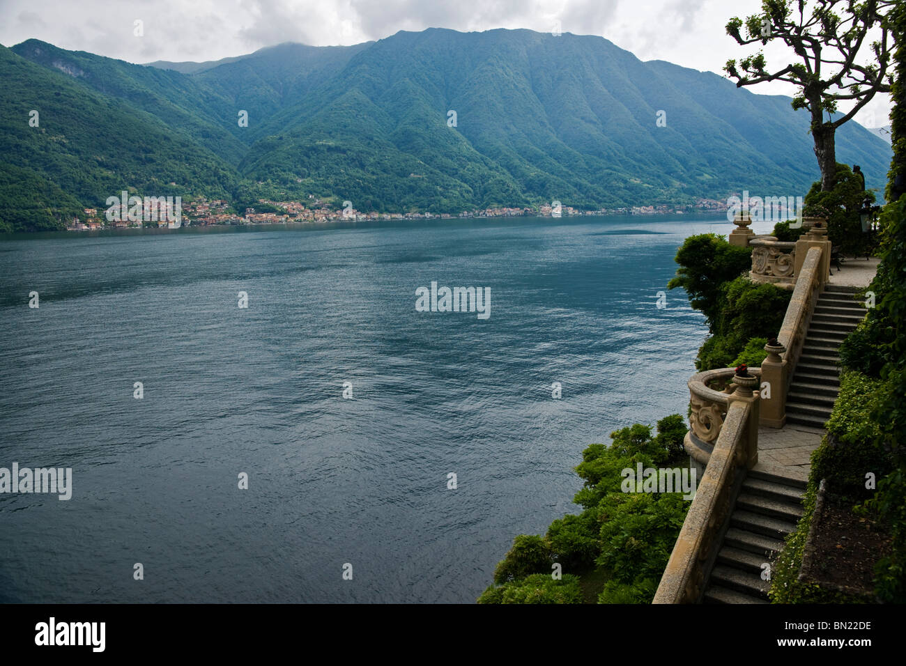 View from Villa del Balbianello, Lenno, Lake Como, Italy Stock Photo