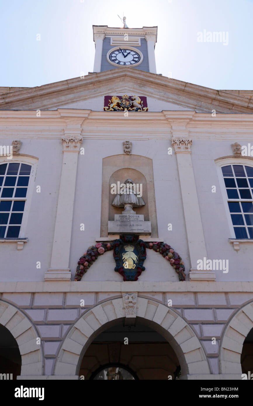 Facade of Town Hall and Assembly rooms above Pannier Market in South