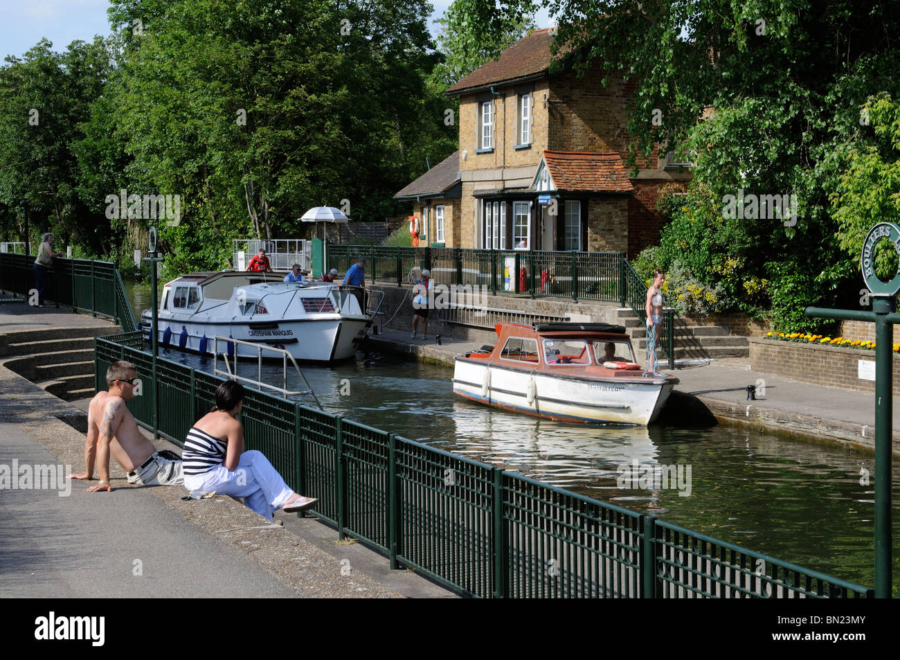 Boulters Lock on the River Thames at Maidenhead Berkshire England UK