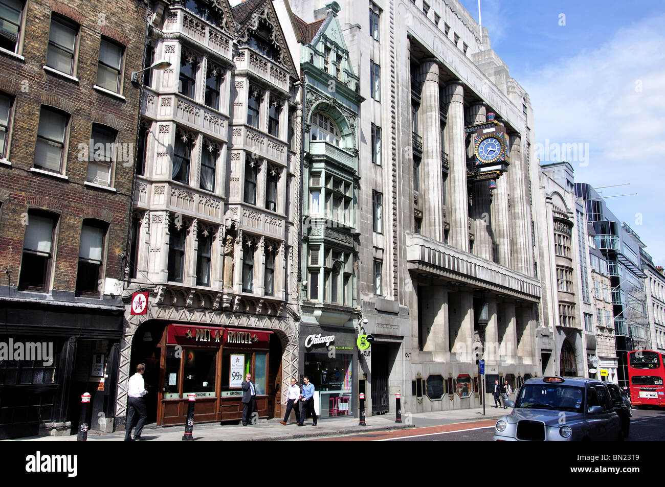 Fleet Street, City of London, London, England, United Kingdom Stock Photo