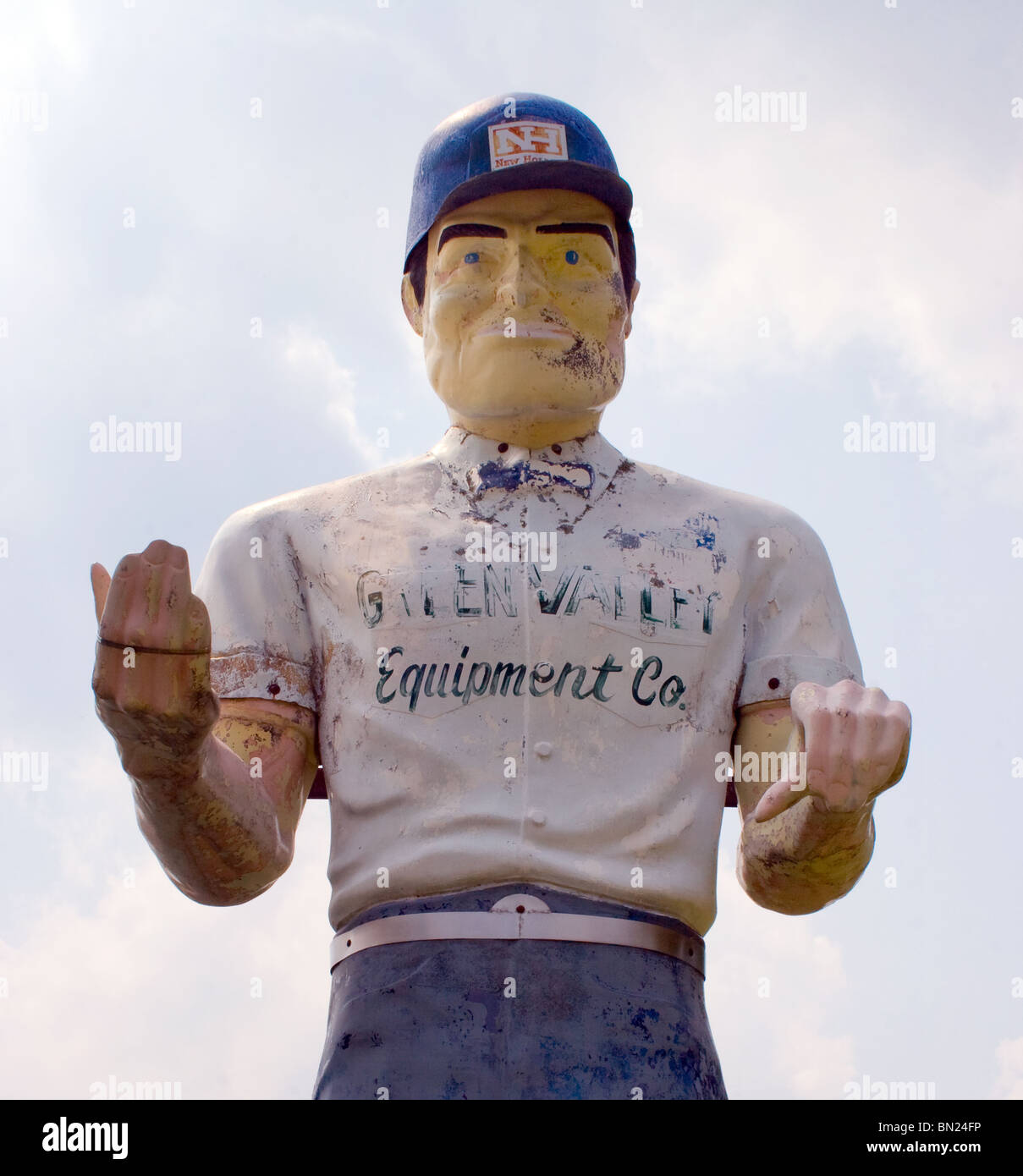 Muffler Man statue on a farm in Hancock, Massachusetts, a giant ...