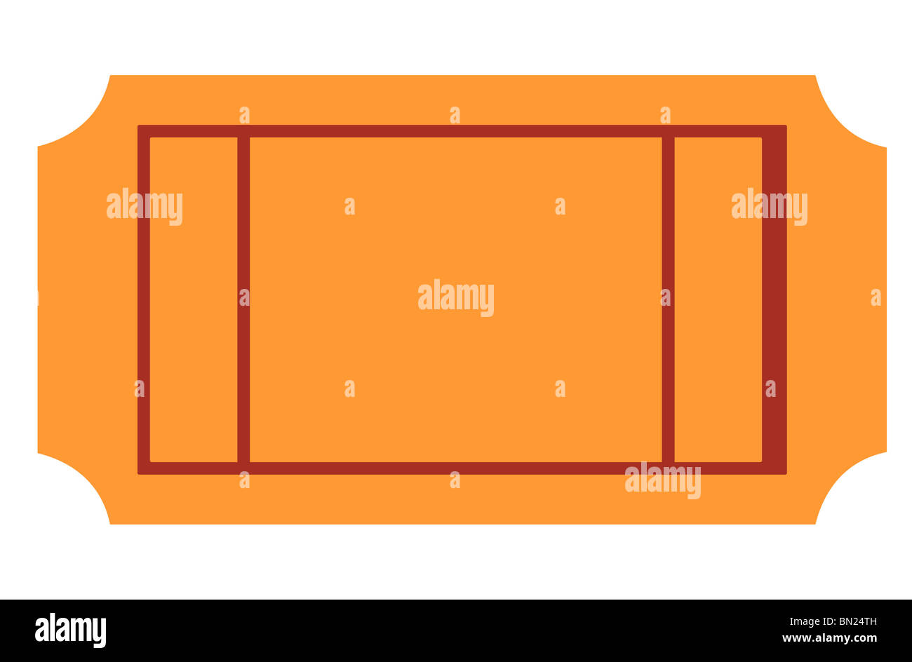 Blank ticket with copy space, isolated on white background Stock Photo ...