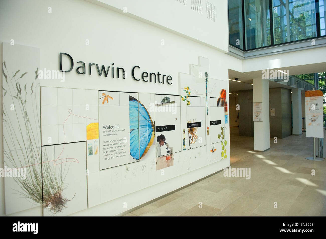 Entrance to the Darwin Centre in the Natural History Museum, London UK