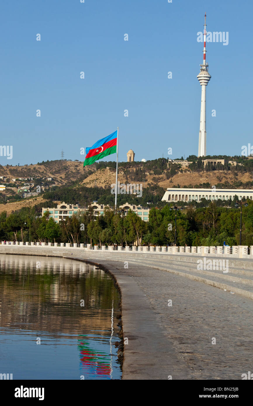 Baku Boulevard, Baku, Azerbaijan Stock Photo