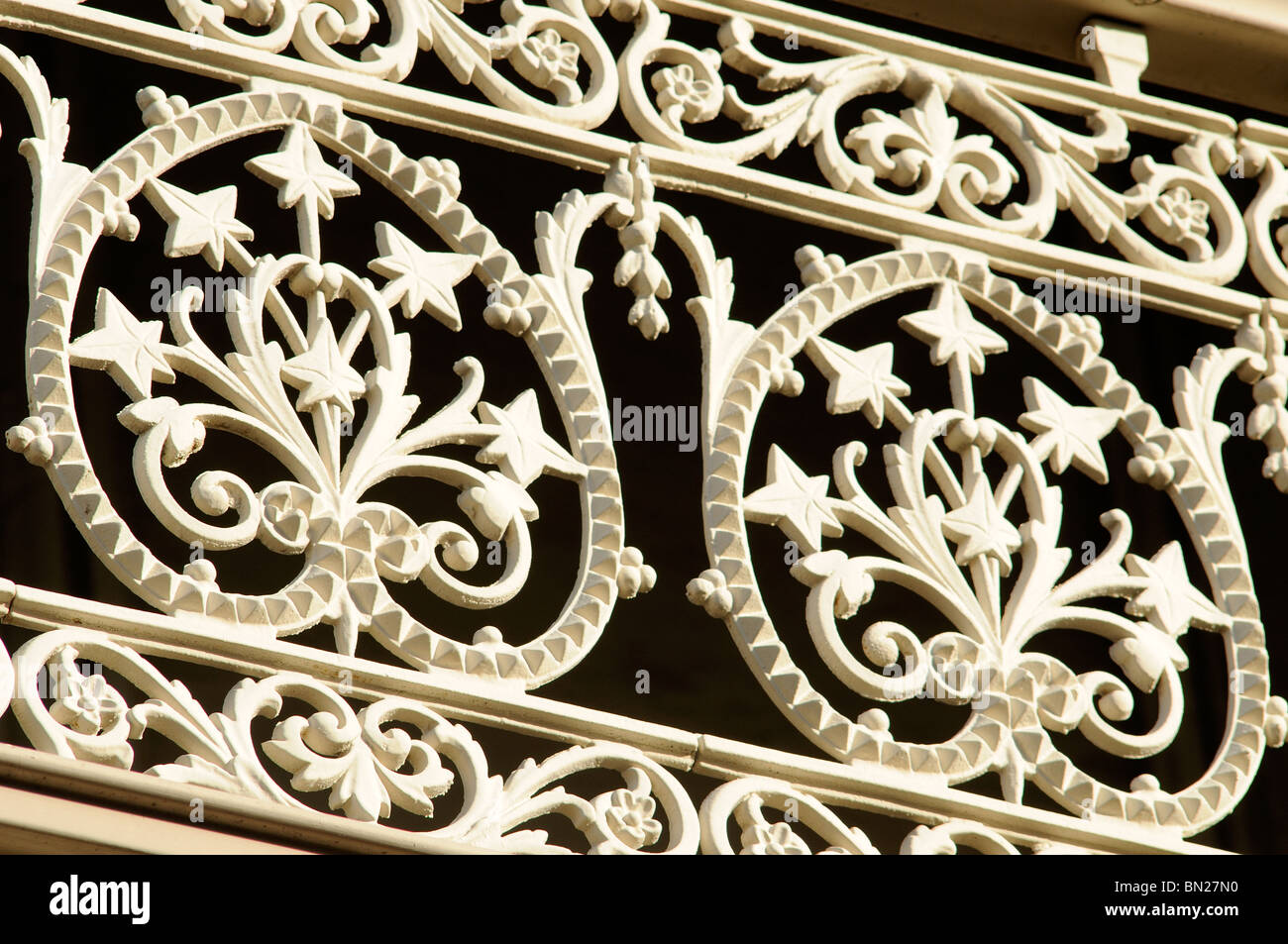 house with cast iron lacework in East Melbourne, Melbourne, Australia Stock Photo Alamy