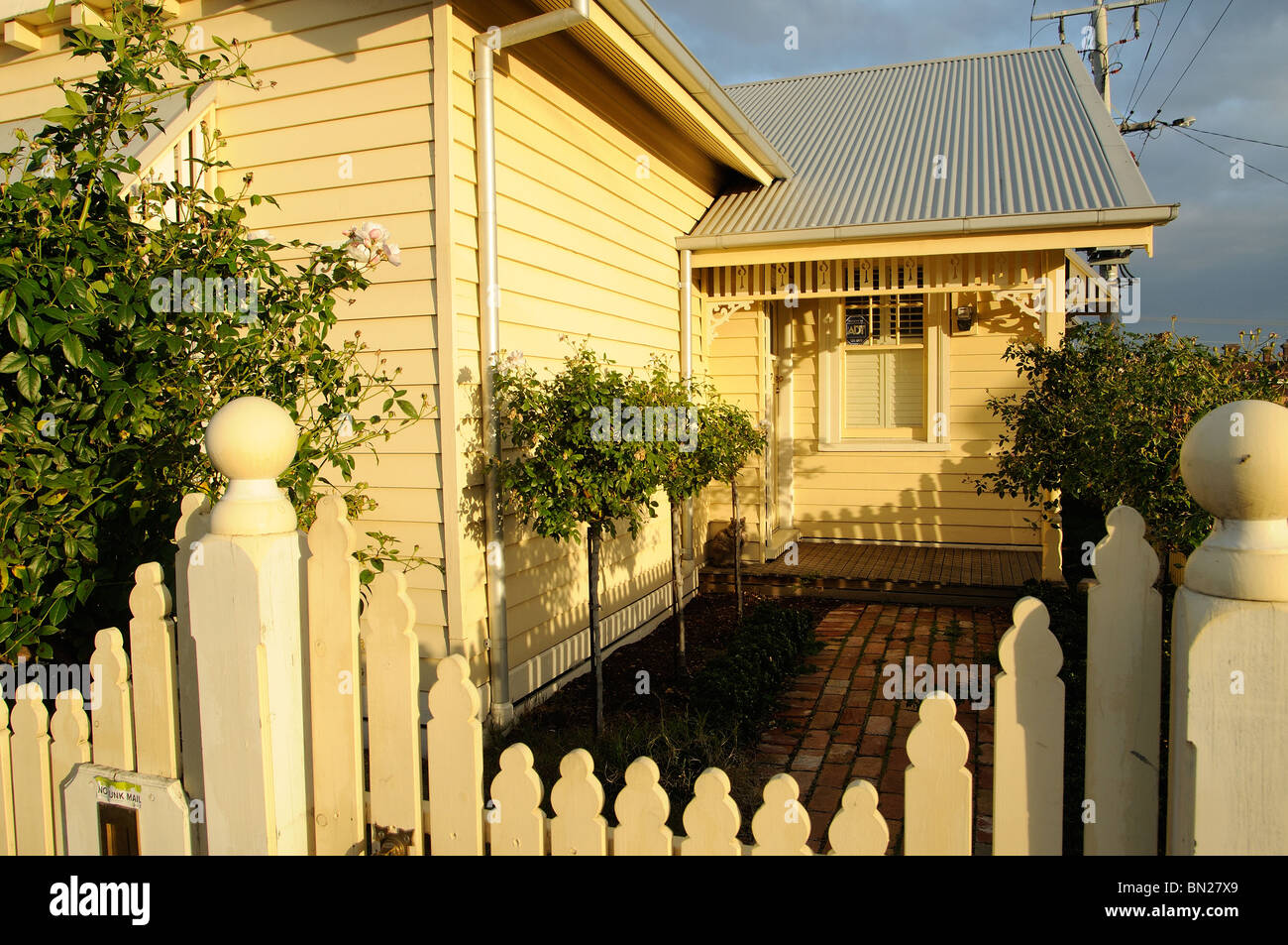 Victorian style house, Yarraville, Melbourne, Australia Stock Photo Alamy