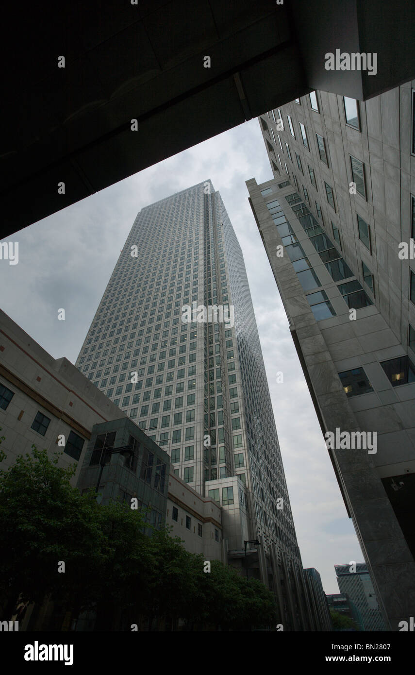 stock image of canary wharf london corporate buildings Stock Photo - Alamy