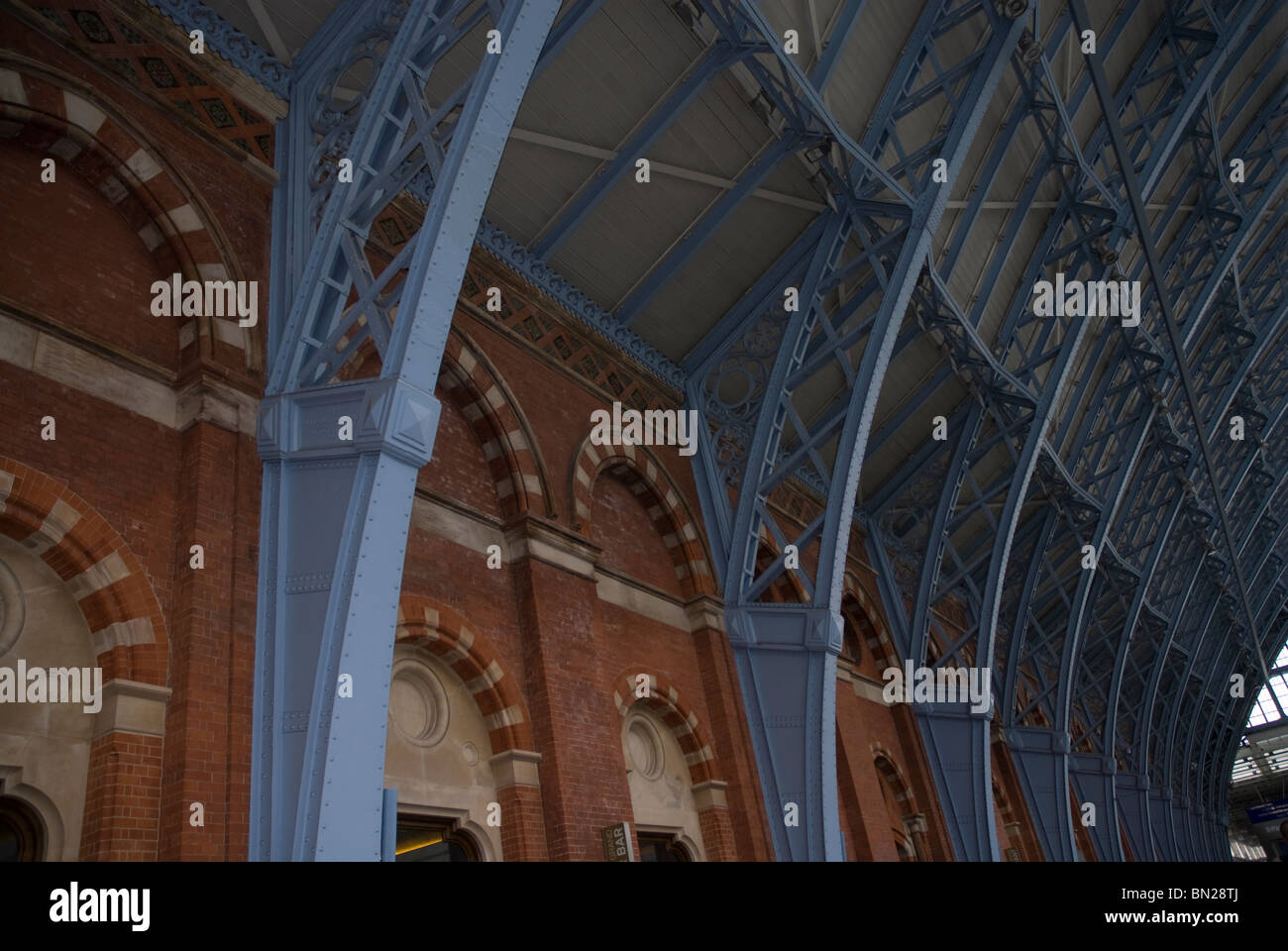 Architectural detail at St Pancras International Railway Station, London UK Stock Photo Alamy