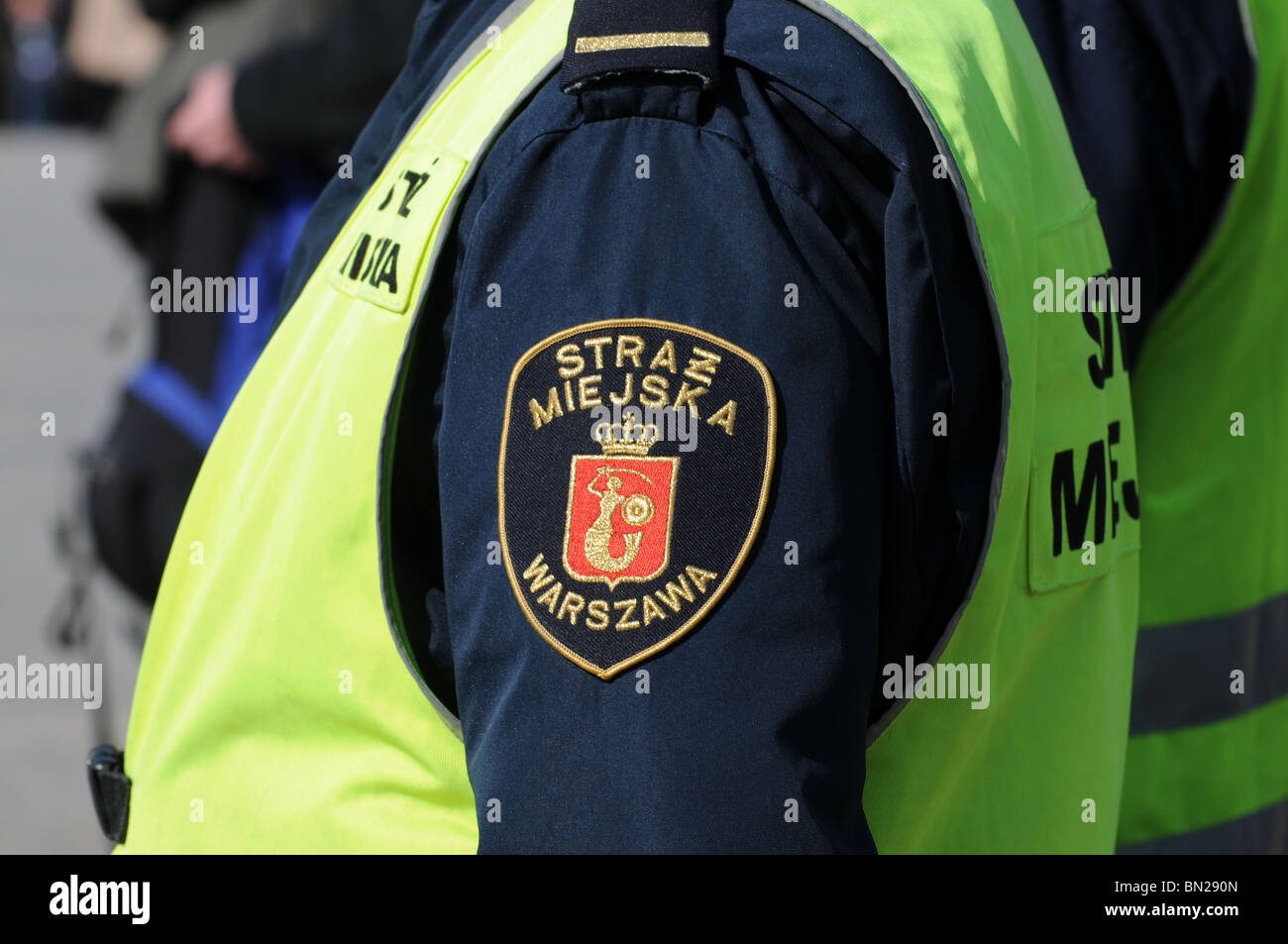 polish municipal police officer, Warsaw, Poland Stock Photo - Alamy
