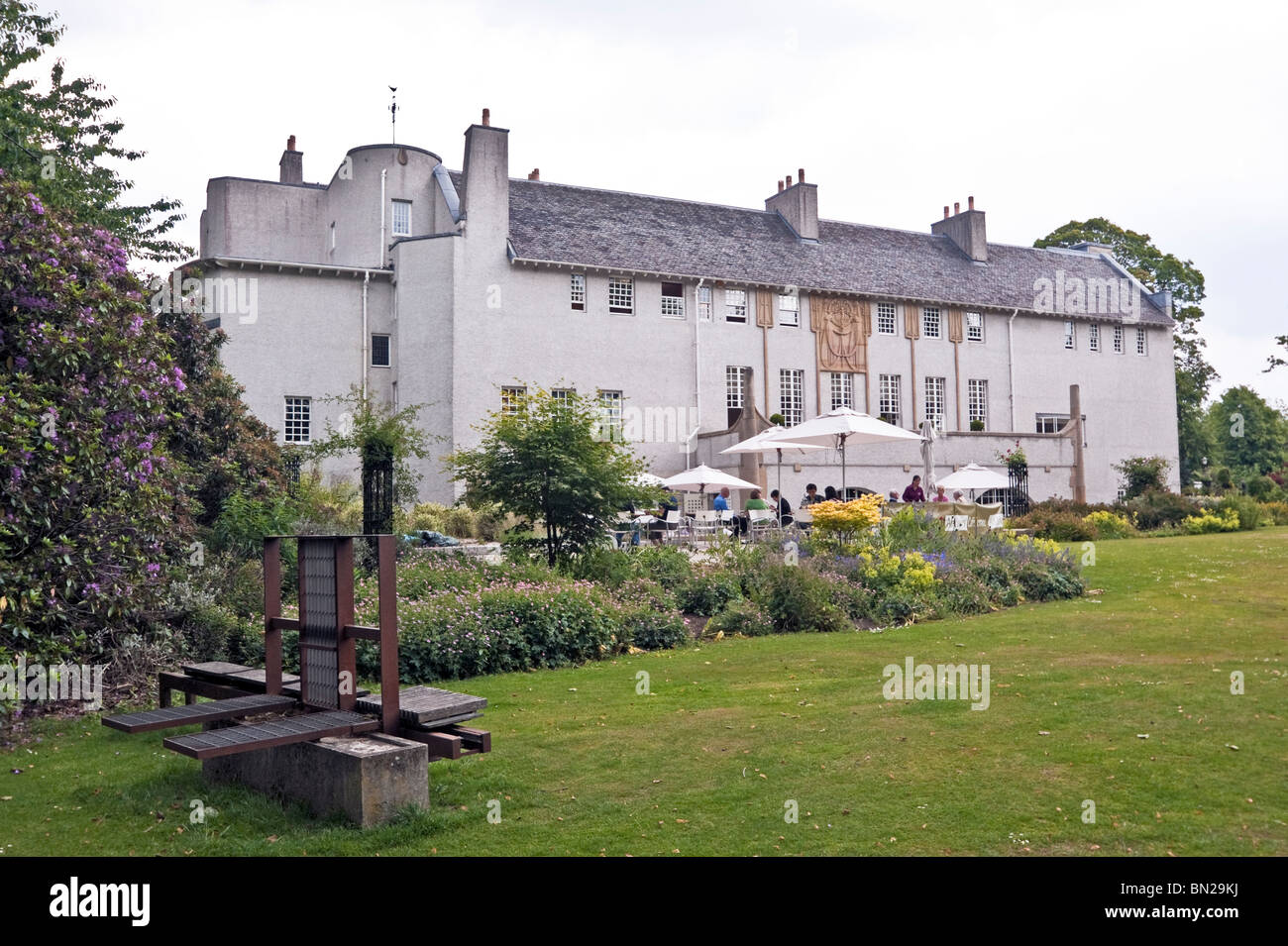 House for an Art Lover designed by Scottish architect Charles Rennie Mackintosh located in Bellahouston Park Glasgow Scotland Stock Photo