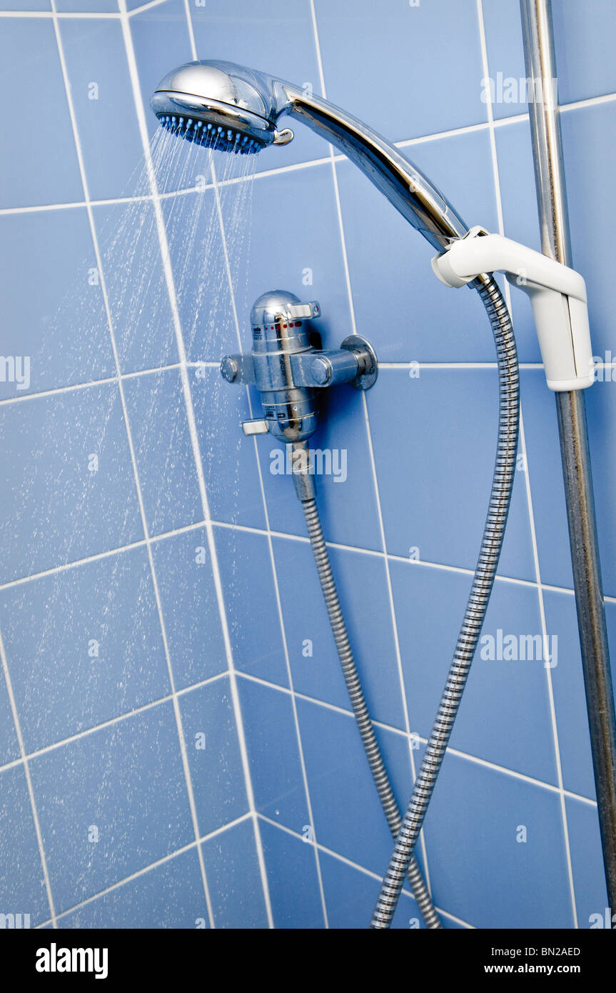 Shower in a specialist shower toilet for disabled Stock Photo Alamy
