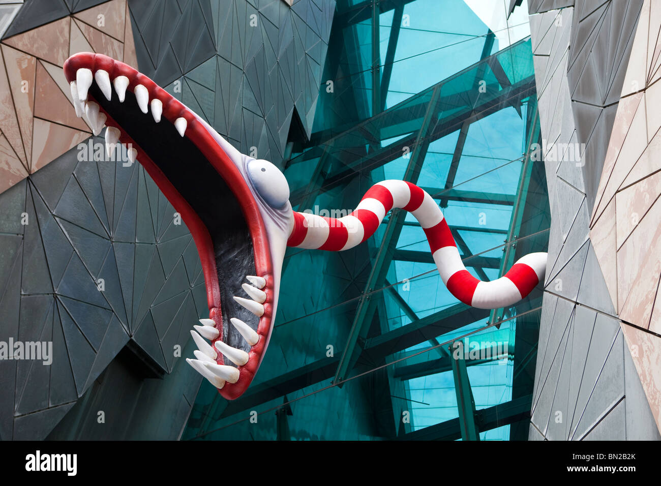 Exterior of ACMI in Melbourne during the Tim Burton exhibition Stock Photo  - Alamy