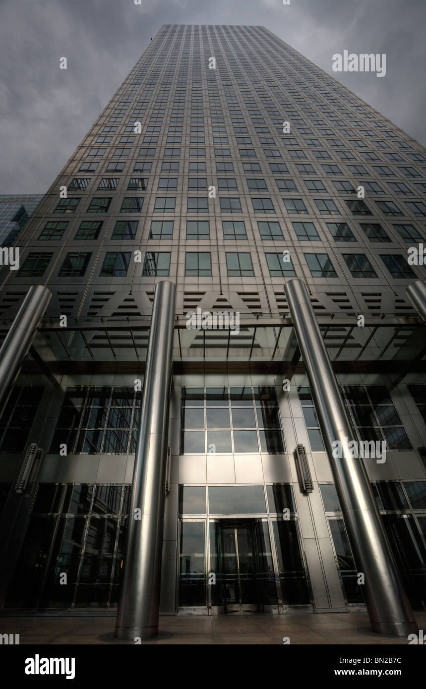 stock image of canary wharf london corporate buildings Stock Photo - Alamy