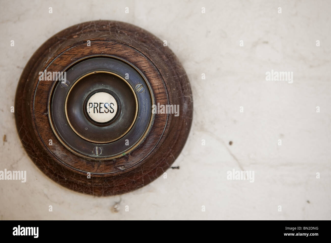 Doorbell at Barwon Grange National Trust Property, Geelong Stock Photo