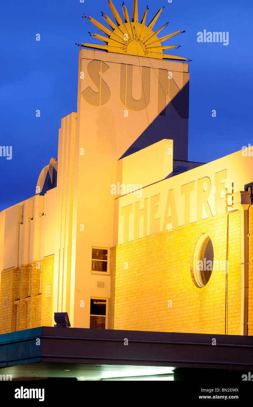 Art Deco-style Sun Cinema, Ballarat Street, Yarraville, Melbourne, Australia Stock Photo