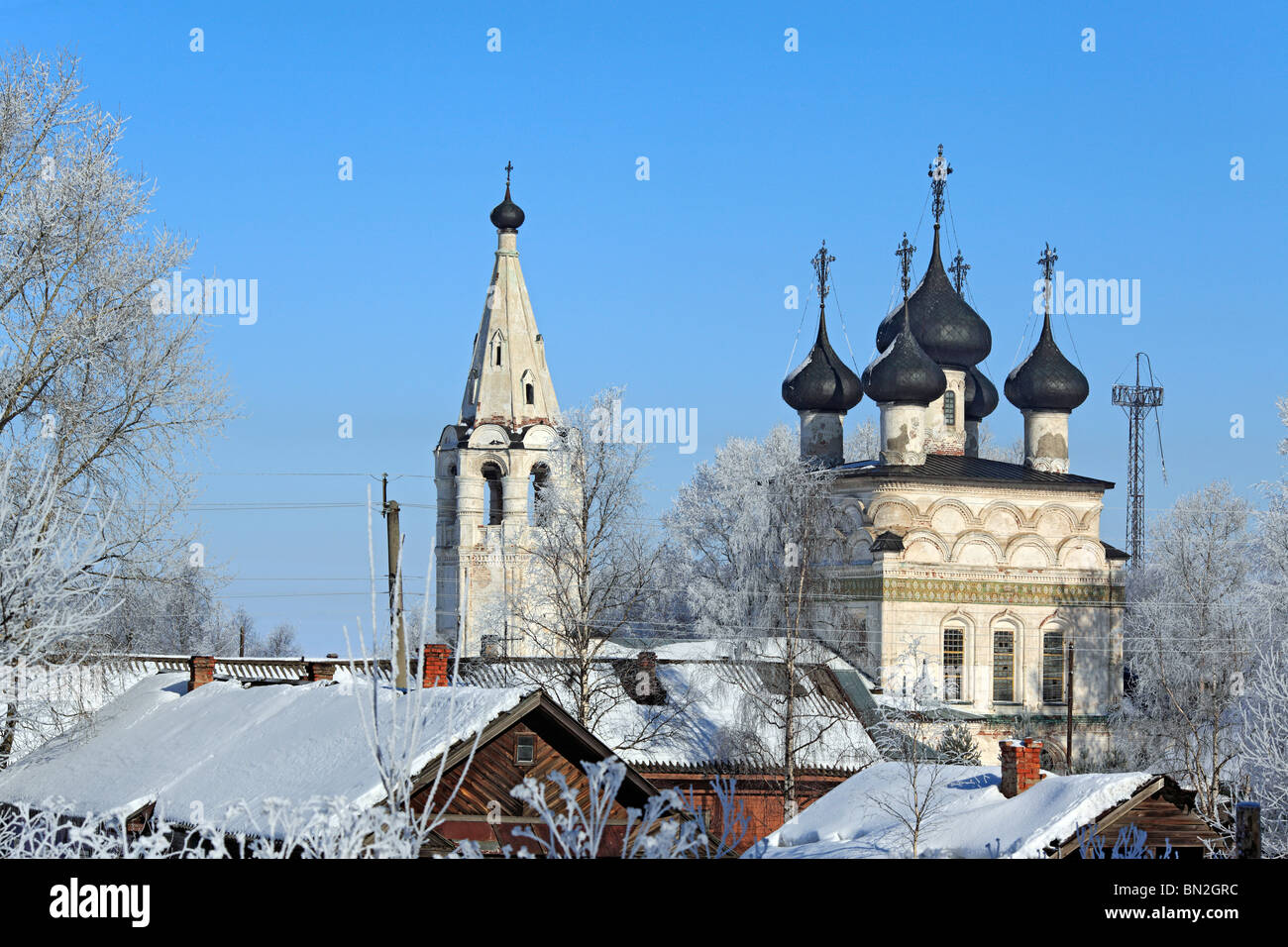Church of the Saviour (1723), Belozersk, Vologda region, Russia Stock Photo