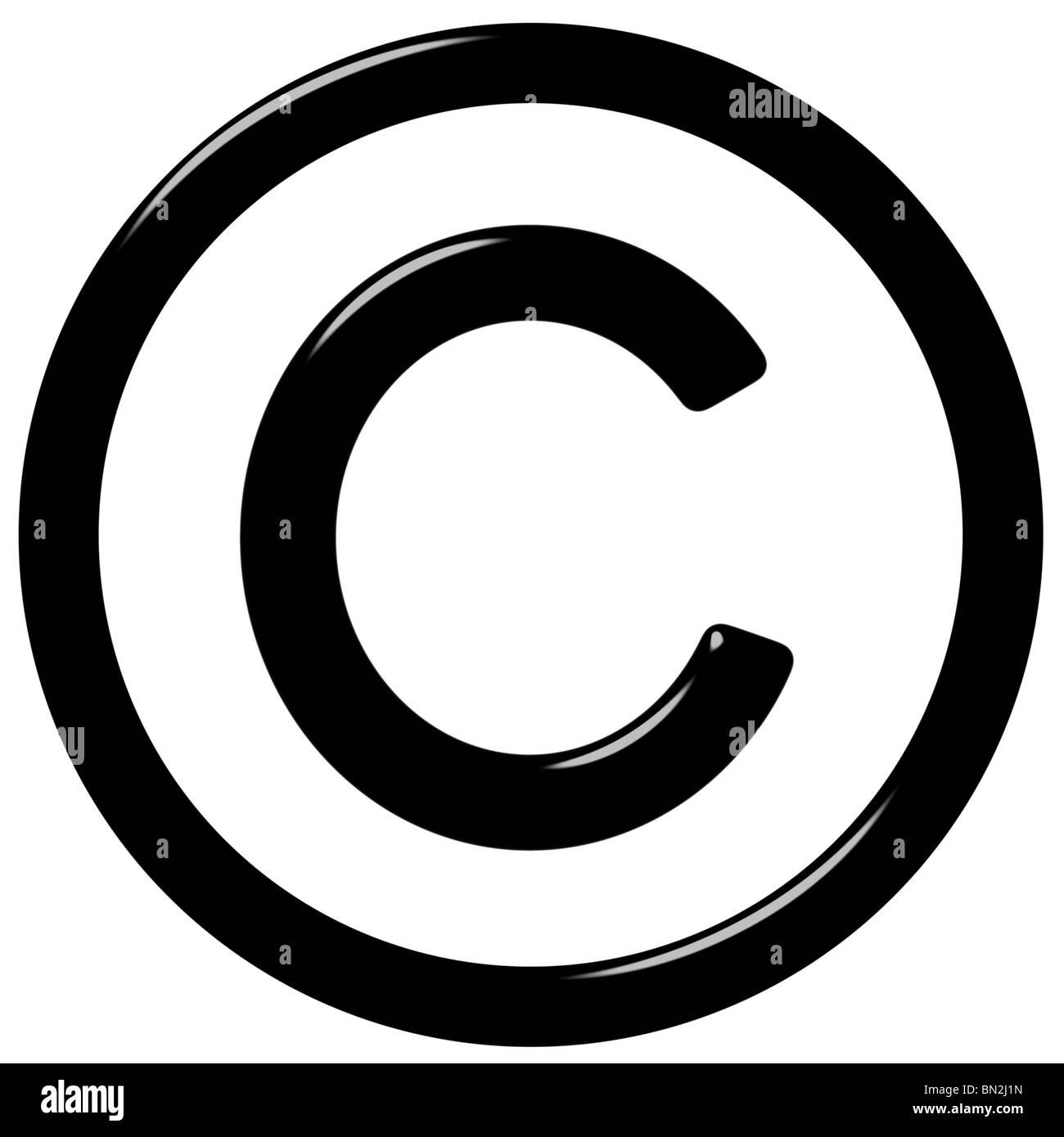 3d copyright symbol Stock Photo