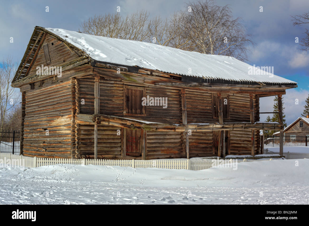 Old wooden house, Cherepovets, Vologda region, Russia Stock Photo - Alamy