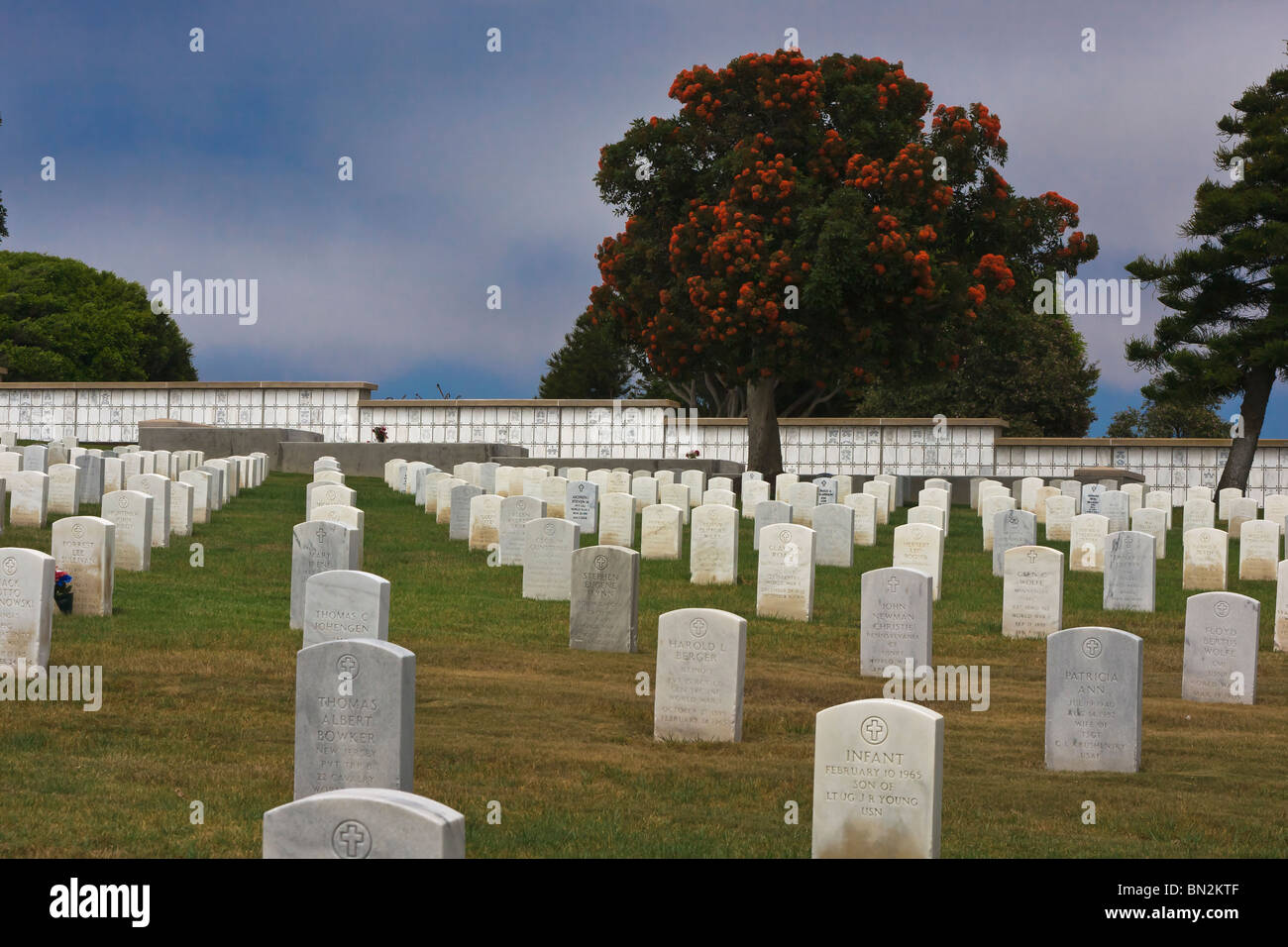 Rosencrans National Cemetery, Point Loma, San Diego, California Stock Photo