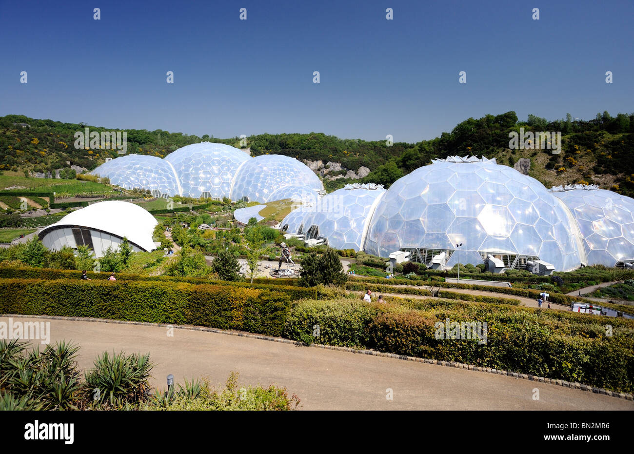 Bubble Domes of The Eden Project Stock Photo
